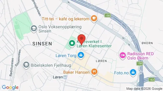 Rooms for rent i Oslo Grünerløkka - kort over placeringen