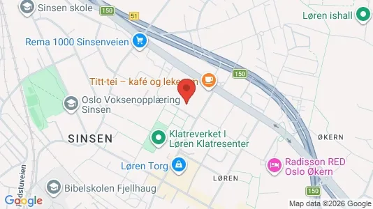 Rooms for rent i Oslo Grünerløkka - kort over placeringen