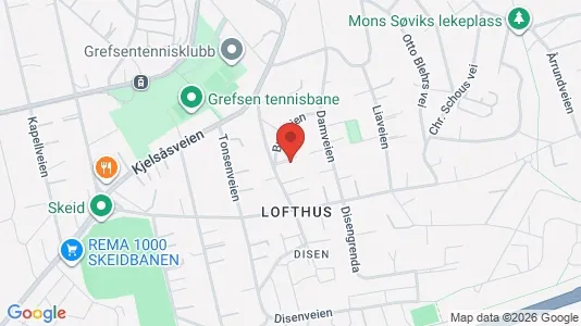 Rooms for rent i Oslo Nordre Aker - kort over placeringen