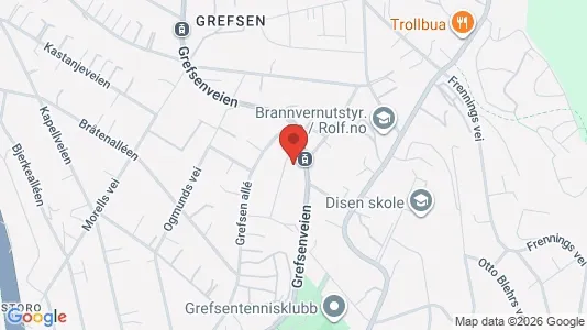 Rooms for rent i Oslo Nordre Aker - kort over placeringen