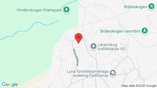 Rooms for rent i Lørenskog - kort over placeringen