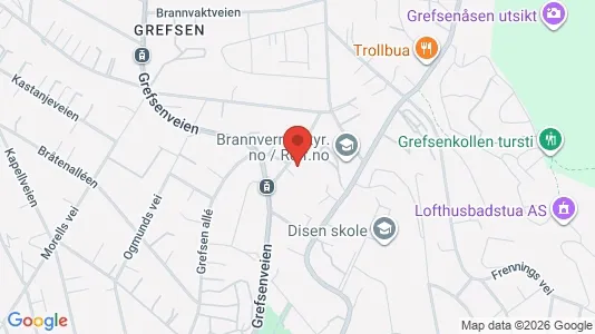 Rooms for rent i Oslo Nordre Aker - kort over placeringen