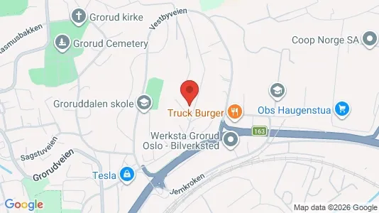 Rooms for rent i Oslo Grorud - kort over placeringen