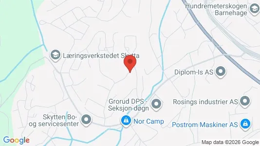 Rooms for rent i Nittedal - kort over placeringen
