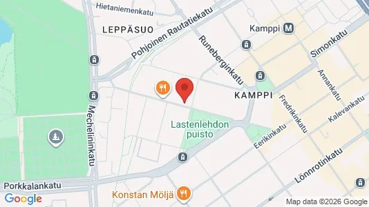 Rooms for rent i Helsinki Eteläinen - kort over placeringen