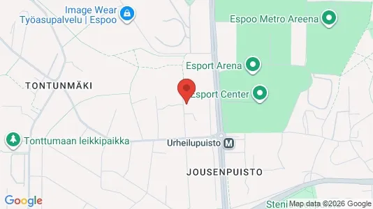 Rooms for rent i Espoo - kort over placeringen