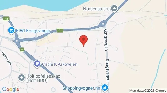 Apartments for rent i Kongsvinger - kort over placeringen