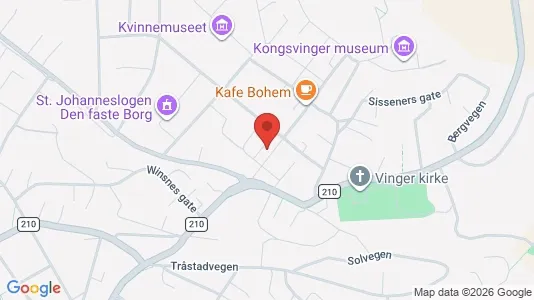 Rooms for rent i Kongsvinger - kort over placeringen