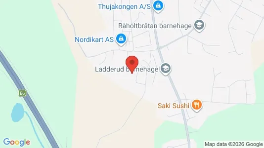 Rooms for rent i Eidsvoll - kort over placeringen