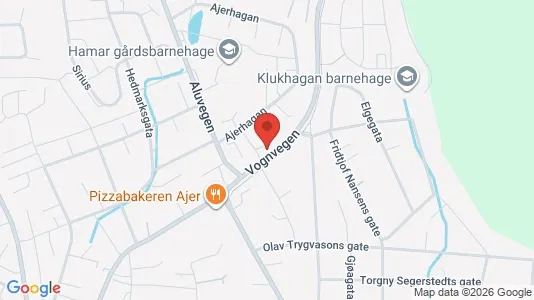 Apartments for rent i Hamar - kort over placeringen