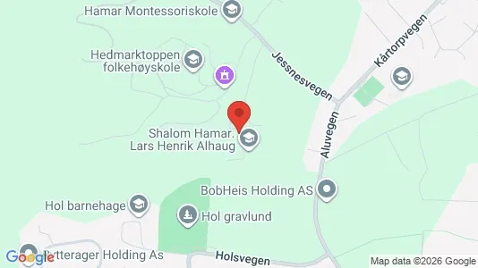 Rooms for rent i Hamar - kort over placeringen