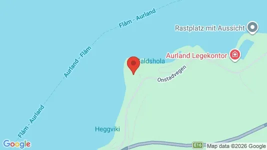 Apartments for rent i Aurland - kort over placeringen