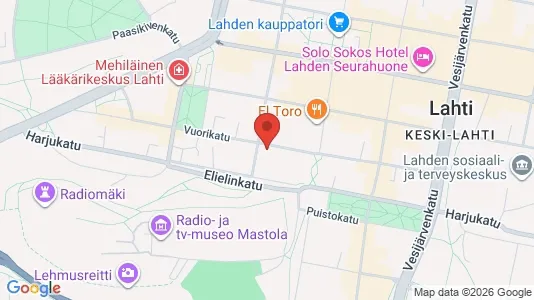 Apartments for rent i Lahti - kort over placeringen
