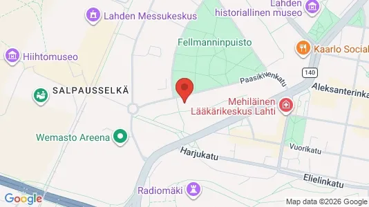 Apartments for rent i Lahti - kort over placeringen