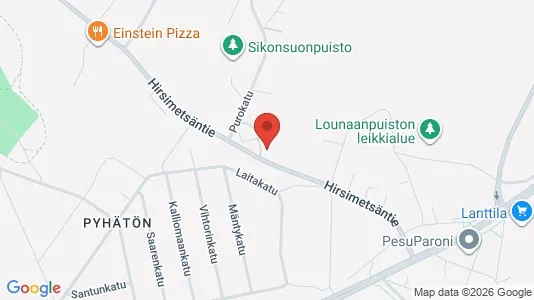 Apartments for rent i Lahti - kort over placeringen