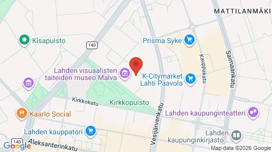 Apartments for rent i Lahti - kort over placeringen