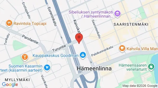 Apartments for rent i Hämeenlinna - kort over placeringen
