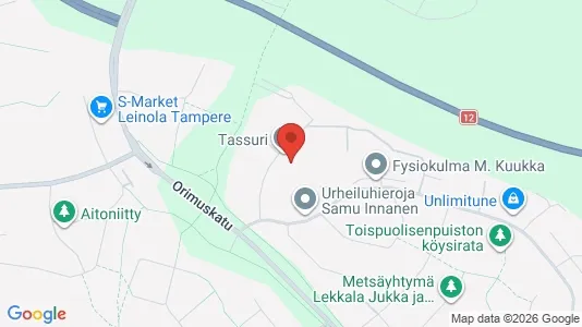 Apartments for rent i Tampere Koillinen - kort over placeringen