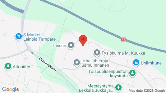 Apartments for rent i Tampere Koillinen - kort over placeringen