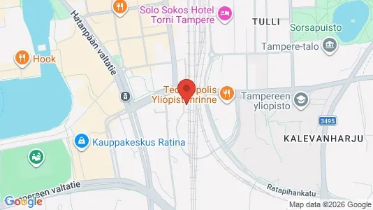 Apartments for rent i Tampere Keskinen - kort over placeringen