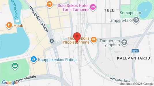 Apartments for rent i Tampere Keskinen - kort over placeringen