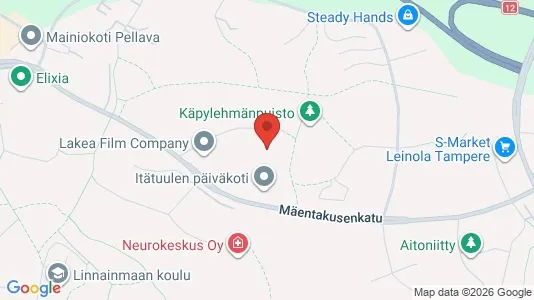 Apartments for rent i Tampere Koillinen - kort over placeringen