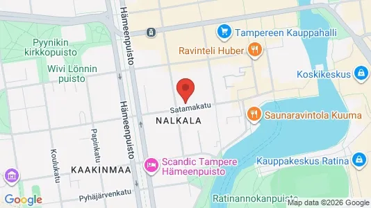 Rooms for rent i Tampere Keskinen - kort over placeringen