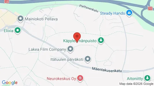 Apartments for rent i Tampere Koillinen - kort over placeringen