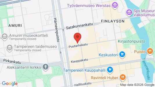 Apartments for rent i Tampere Keskinen - kort over placeringen