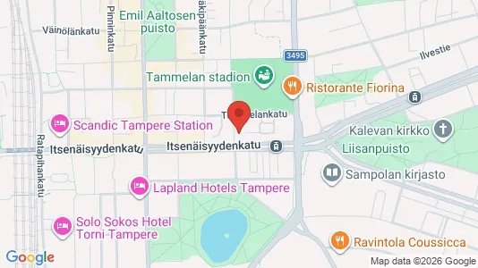 Apartments for rent i Tampere Keskinen - kort over placeringen