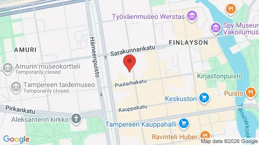 Apartments for rent i Tampere Keskinen - kort over placeringen