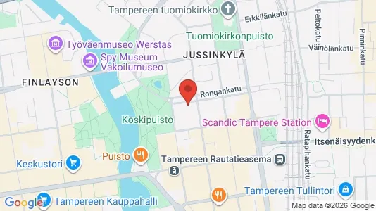 Apartments for rent i Tampere Keskinen - kort over placeringen