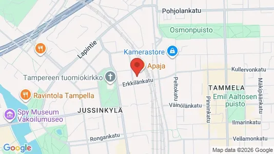 Apartments for rent i Tampere Keskinen - kort over placeringen