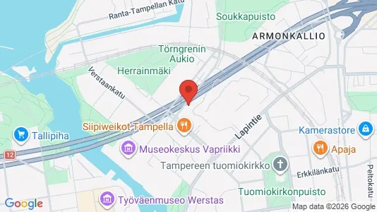 Apartments for rent i Tampere Keskinen - kort over placeringen