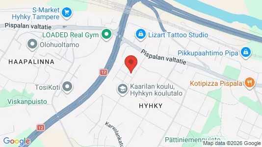 Apartments for rent i Tampere Lounainen - kort over placeringen