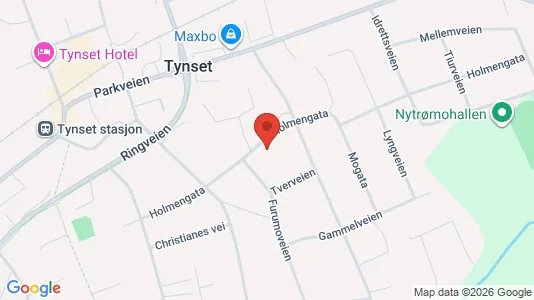 Apartments for rent i Tynset - kort over placeringen