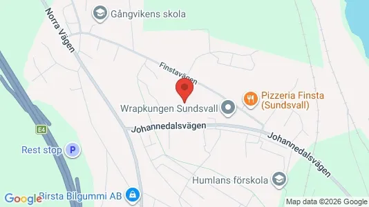 Apartments for rent i Sundsvall - kort over placeringen