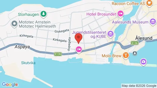Apartments for rent i Ålesund - kort over placeringen