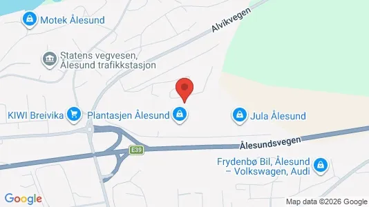 Apartments for rent i Ålesund - kort over placeringen