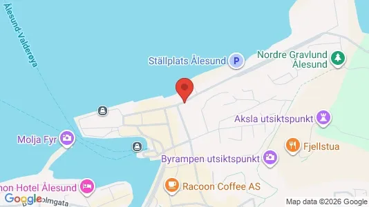 Rooms for rent i Ålesund - kort over placeringen