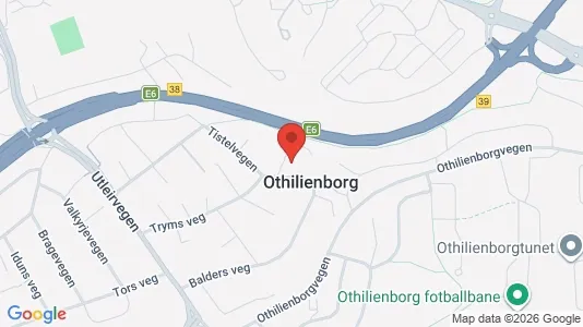 Rooms for rent i Trondheim Lerkendal - kort over placeringen