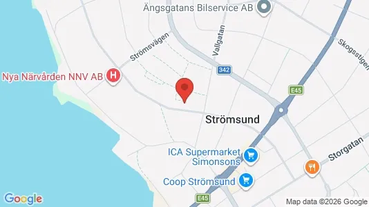 Apartments for rent i Strömsund - kort over placeringen
