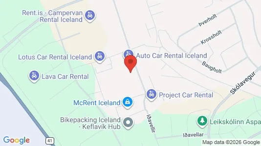 Apartments for rent i Reykjanesbær - kort over placeringen