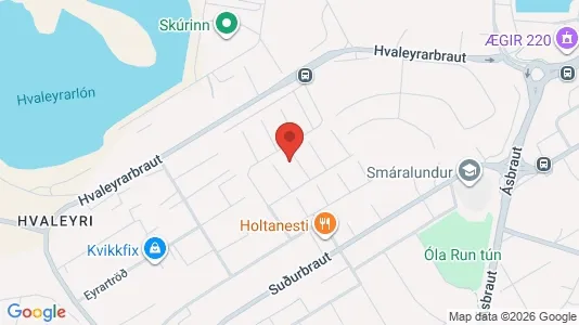 Apartments for rent i Hafnarfjörður - kort over placeringen