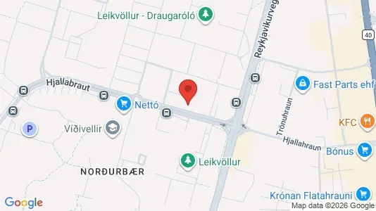 Apartments for rent i Hafnarfjörður - kort over placeringen