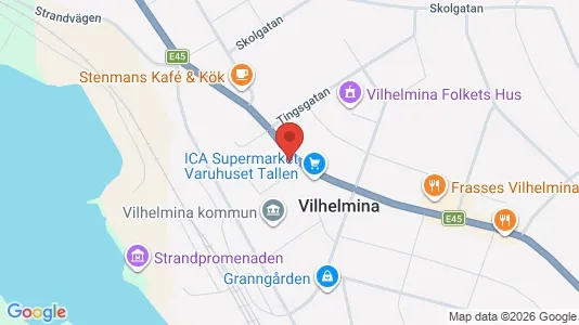 Apartments for rent i Vilhelmina - kort over placeringen