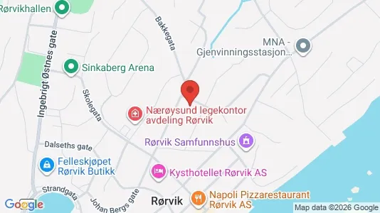 Rooms for rent i Vikna - kort over placeringen