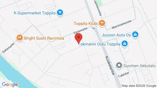 Apartments for rent i Oulu - kort over placeringen