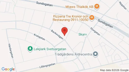 Apartments for rent i Piteå - kort over placeringen