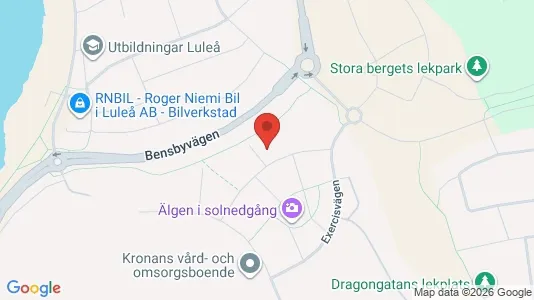 Apartments for rent i Luleå - kort over placeringen